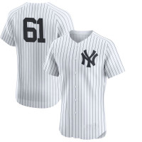Jake Cousins #61 New York Yankees Home Jersey - White Elite