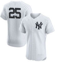 Jason Giambi #25 New York Yankees Home Retired Player Jersey - White Elite Jason Giambi #25 New York Yankees Home Retired Player Jersey - White Elite