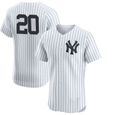 Jorge Posada #20 New York Yankees Home Retired Player Jersey - White Elite Jorge Posada #20 New York Yankees Home Retired Player Jersey - White Elite