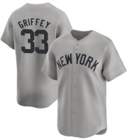 Ken Griffey Sr. #33 New York Yankees Away Retired Player Jersey - Gray Limited Ken Griffey Sr. #33 New York Yankees Away Retired Player Jersey - Gray Limited