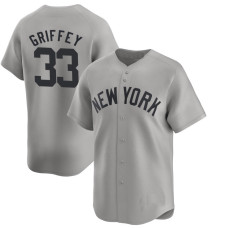 Ken Griffey Sr. #33 New York Yankees Away Retired Player Jersey - Gray Limited