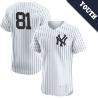 Luis Gil #81 New York Yankees Youth Home Jersey - White Elite
