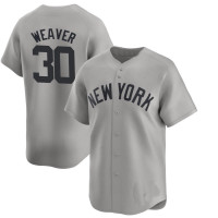 Luke Weaver #30 New York Yankees Away Jersey - Gray Limited Luke Weaver #30 New York Yankees Away Jersey - Gray Limited