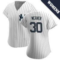 Luke Weaver #30 New York Yankees Women's Home Jersey - White Replica Luke Weaver #30 New York Yankees Women's Home Jersey - White Replica