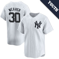 Luke Weaver #30 New York Yankees Youth Home Jersey - White Limited Luke Weaver #30 New York Yankees Youth Home Jersey - White Limited