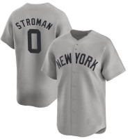 Marcus Stroman #0 New York Yankees Away Jersey - Gray Limited Marcus Stroman #0 New York Yankees Away Jersey - Gray Limited