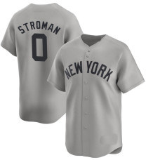 Marcus Stroman #0 New York Yankees Away Jersey - Gray Limited Marcus Stroman #0 New York Yankees Away Jersey - Gray Limited