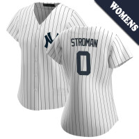 Marcus Stroman #0 New York Yankees Women's Home Jersey - White Replica Marcus Stroman #0 New York Yankees Women's Home Jersey - White Replica