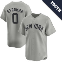 Marcus Stroman #0 New York Yankees Youth Away Jersey - Gray Limited Marcus Stroman #0 New York Yankees Youth Away Jersey - Gray Limited