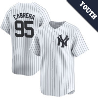 Oswaldo Cabrera #95 New York Yankees Youth Home Jersey - White Limited Oswaldo Cabrera #95 New York Yankees Youth Home Jersey - White Limited