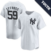 Scott Effross #59 New York Yankees Youth Home Jersey - White Limited Scott Effross #59 New York Yankees Youth Home Jersey - White Limited