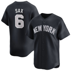 Steve Sax #6 New York Yankees Alternate Retired Player Jersey - Navy Limited