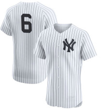 Steve Sax #6 New York Yankees Home Retired Player Jersey - White Elite