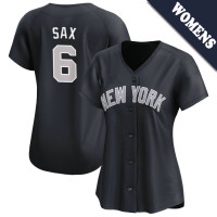Steve Sax #6 New York Yankees Women's Alternate Retired Player Jersey - Navy Limited Steve Sax #6 New York Yankees Women's Alternate Retired Player Jersey - Navy Limited