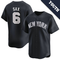 Steve Sax #6 New York Yankees Youth Alternate Retired Player Jersey - Navy Limited Steve Sax #6 New York Yankees Youth Alternate Retired Player Jersey - Navy Limited