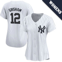 Trent Grisham #12 New York Yankees Women's Home Jersey - White Limited
