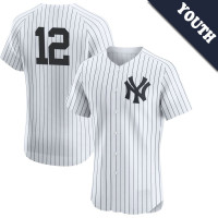 Trent Grisham #12 New York Yankees Youth Home Jersey - White Elite