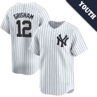 Trent Grisham #12 New York Yankees Youth Home Jersey - White Limited Trent Grisham #12 New York Yankees Youth Home Jersey - White Limited
