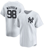 Will Warren #98 New York Yankees Home Jersey - White Limited Will Warren #98 New York Yankees Home Jersey - White Limited