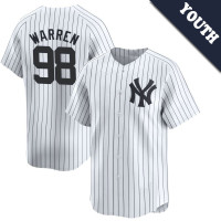 Will Warren #98 New York Yankees Youth Home Jersey - White Limited Will Warren #98 New York Yankees Youth Home Jersey - White Limited